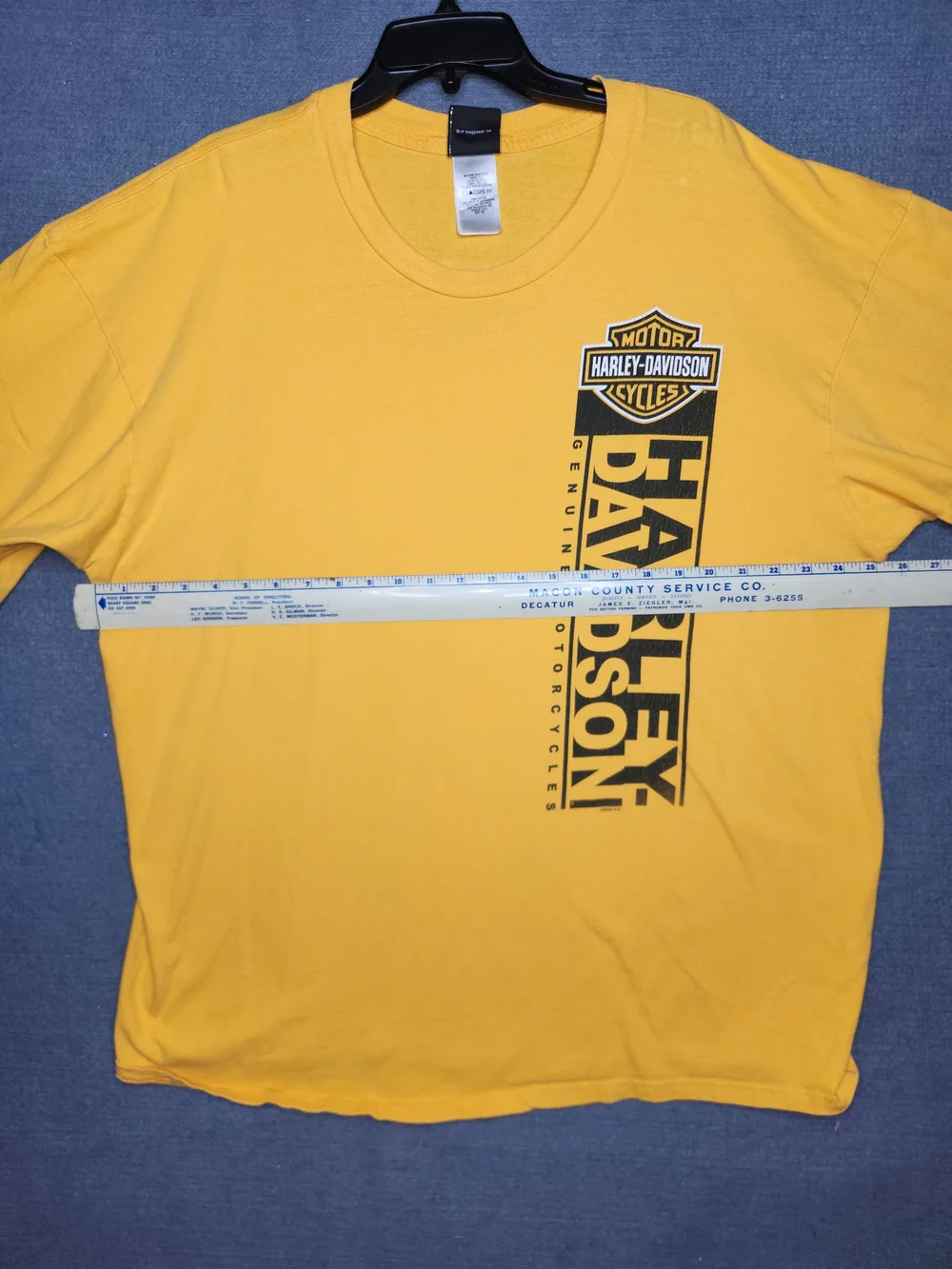 Harley-Davidson Men's Yellow Logo T‑Shirt #288